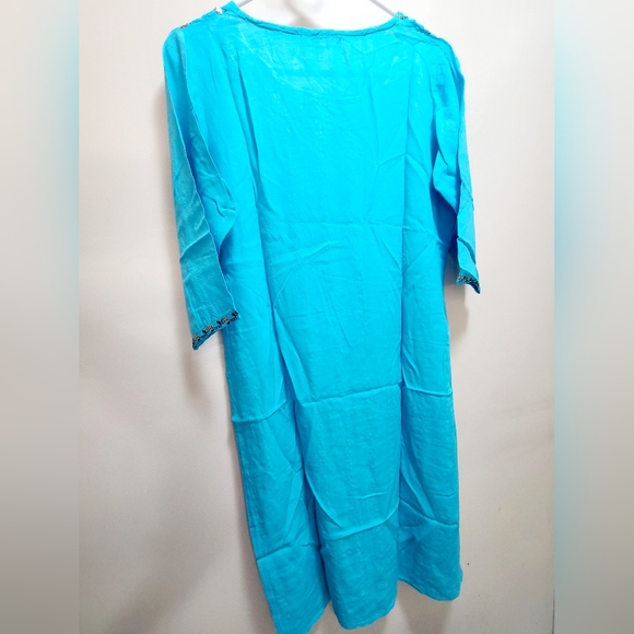 Size L Bust 40" Global desi brand kurti with sequins work ,preowned - Picture 4 of 4